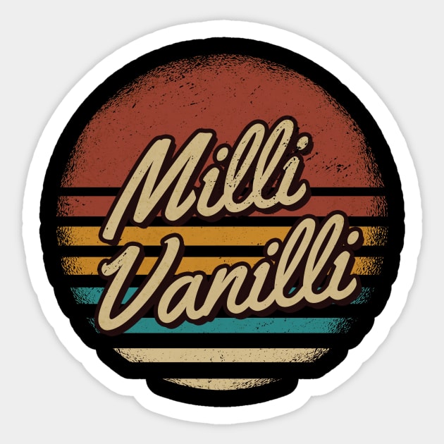 Milli Vanilli Retro Style - Milli Vanilli - Sticker | TeePublic